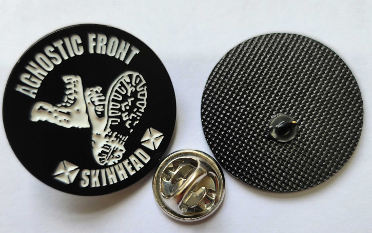 AGNOSTIC FRONT SKINHEAD PIN
