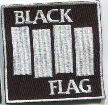 BLACK FLAG LOGO BLACK PATCH