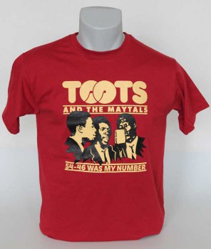 TOOTS & THE MAYTALS 54-46 T-SHIRT ROT / S