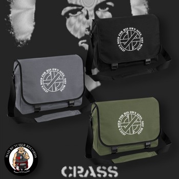 CRASS JESUS DIED FOR HIS OWN SINS MESSENGER BAG