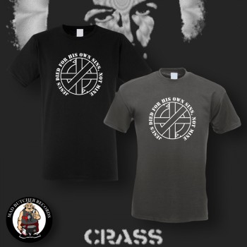 CRASS JESUS DIED FOR HIS OWN SINS T-SHIRT