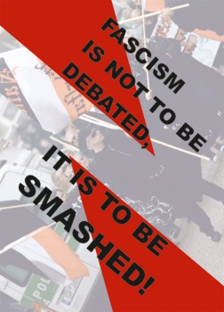 FASCISM IS NOT TO BE DEBATED STICKER (10 UNITS) VOL.1