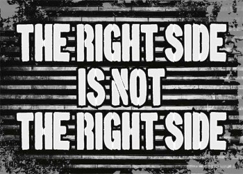 THE RIGHT SIDE IS NOT THE RIGHT SIDE STICKER (10 Stück)