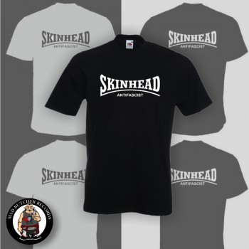 SKINHEAD ANTIFASCIST T-SHIRT SCHWARZ