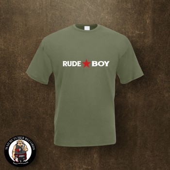 RUDE BOY REDSTAR T-SHIRT S / OLIVE