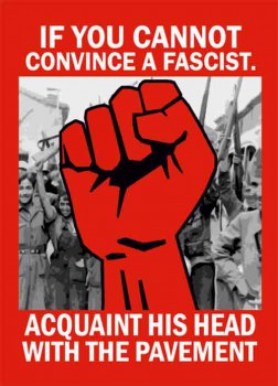 IF YOU CANNOT CONVINCE A FASCIST STICKER (10 UNITS)