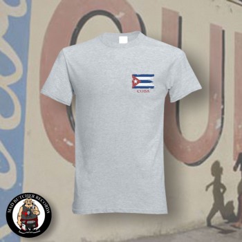 CUBA FLAG T-SHIRT XL / GRAU