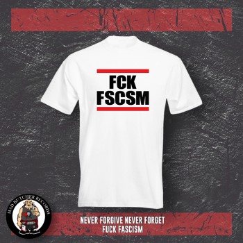 FUCK FASCISM T-SHIRT XXL / WEISS