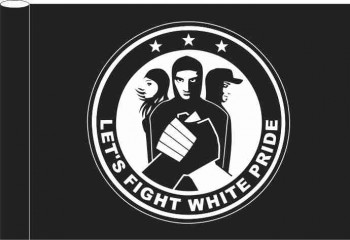 FIGHT WHITE PRIDE FLAGGE