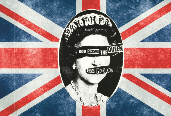 SEX PISTOLS GOD SAVE THE QUEEN FLAGGE