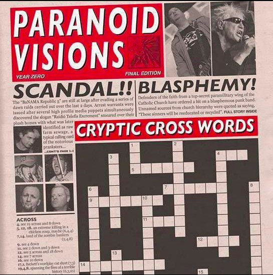 Paranoid Visions ‎– Cryptic Cross Words LP + CD