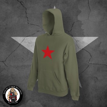 RED STAR HOOD S / OLIVE