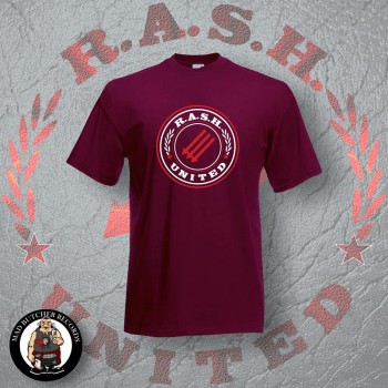 RASH UNITED T-SHIRT XL / BORDEAUX RED