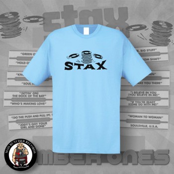 STAX OLD LOGO T-SHIRT XL / LIGHT BLUE