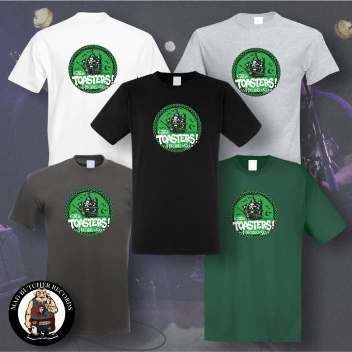 THE TOASTERS 4 DECADES IN SKA GREEN T-SHIRT