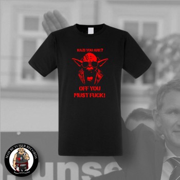 NAZI YOU ARE? OFF YOU MUST FUCK T-SHIRT 3XL / ROT