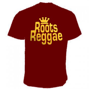 ROOTS REGGAE T-SHIRT ROT M / bordeaux