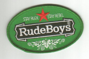 Aufnaeher \'Rude Boys - stay rude\' oval
