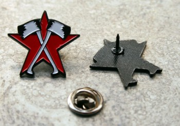 RED STAR/AXES Pin