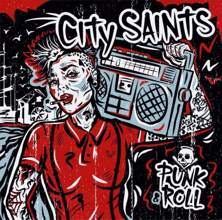 City Saints - Punk&Roll (2LP) (red-white splash)