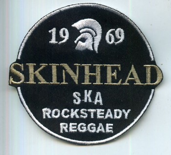 SKINHEAD SKA,ROCKSTEADY,REGGAE PATCH