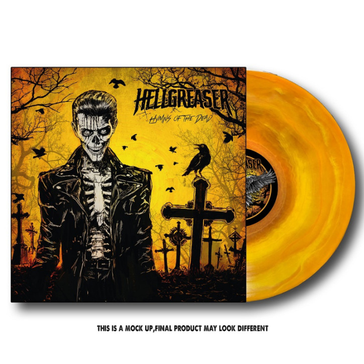 Hellgreaser - Hymns Of The Dead LP (orange-yellow swirl Vinyl)