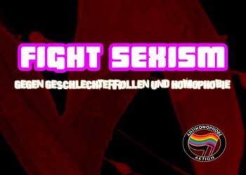 FIGHT SEXISM AUFKLEBER (10 STÜCK)