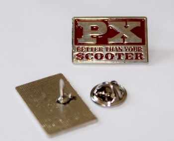 PX BETTER THAN YOUR SCOOTER (VESPA) PIN RED