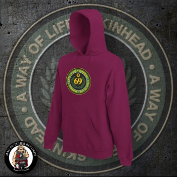SKINHEAD A WAY OF LIFE HOOD XXL / BORDEAUX RED