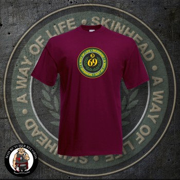 SKINHEAD A WAY OF LIFE T-SHIRT S / BORDEAUX ROT