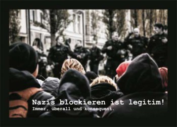 NAZIS BLOCKIEREN IST LEGITIM STICKER (10 units)