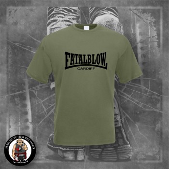 FATAL BLOW CARDIFF T-SHIRT S / OLIVE