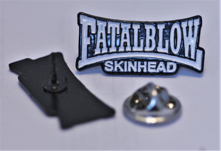 FATAL BLOW SKINHEAD WHITE PIN