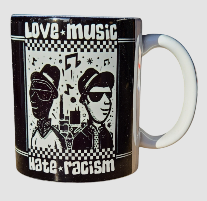 LOVE MUSIC HATE RACISM KAFFEEBECHER