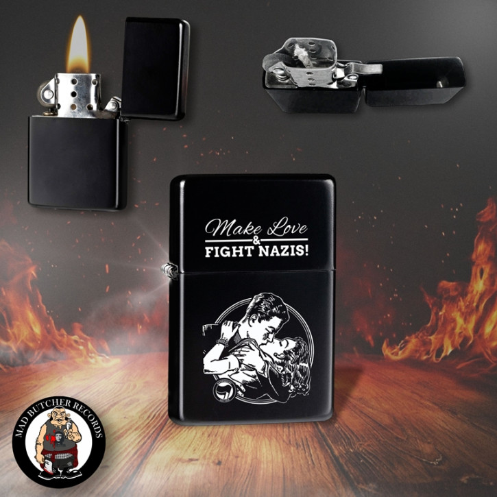 MAKE LOVE FIGHT NAZIS STORM LIGHTER