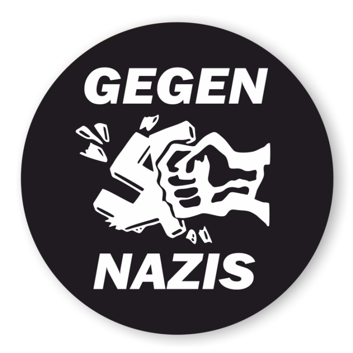 GEGEN NAZIS PVC AUFKLEBER