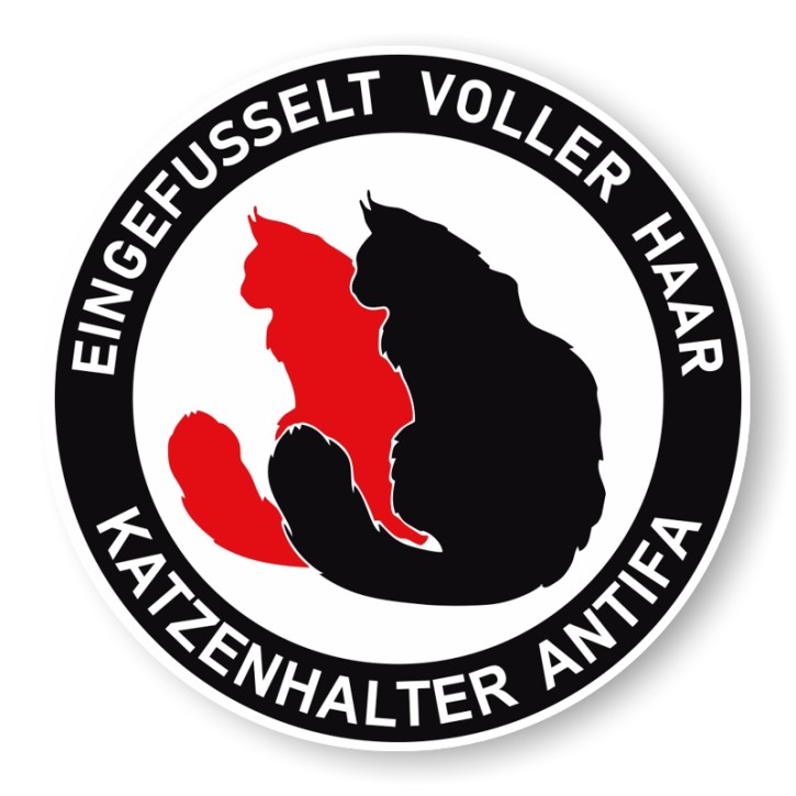 KATZENHALTER ANTIFA PVC STICKER