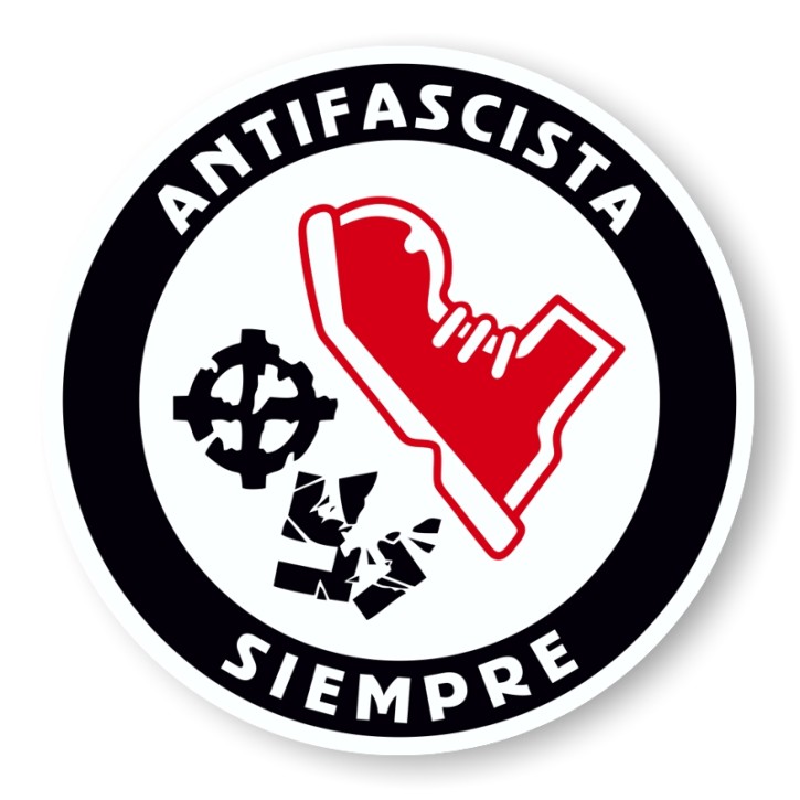 ANTIFASCISTA SIEMPRE PVC AUFKLEBER