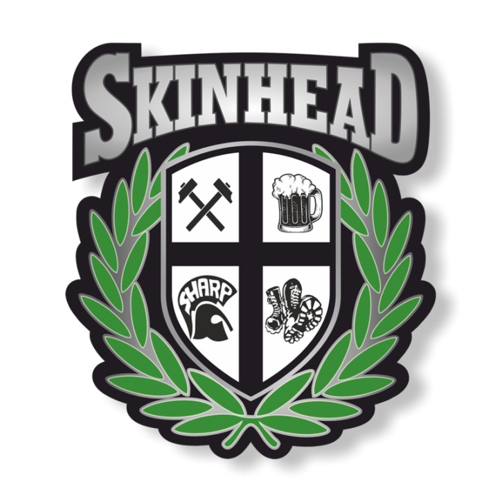 SKINHEAD PVC STICKER