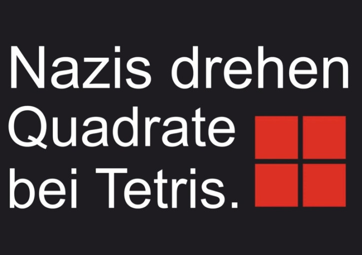 NAZIS DREHEN QUADRATE AUFKLEBER (10 Stück)