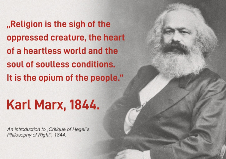 KARL MARX OPIUM FOR THE PEOPLE STICKER (10 units)