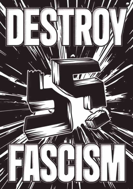 DESTROY FASCISM STICKER (10 units)