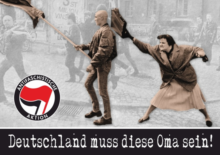 DEUTSCHLAND MUSS DIESE OMA SEIN AUFKLEBER (10 Stück)