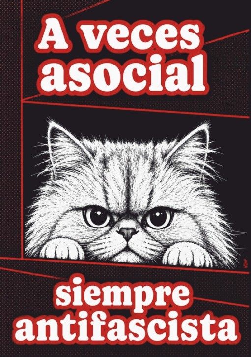 A VECES ASOCIAL AUFKLEBER (10 Stück)