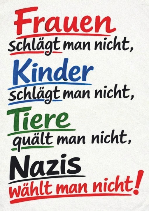 TUT MAN NICHT AUFKLEBER (10 Stück)