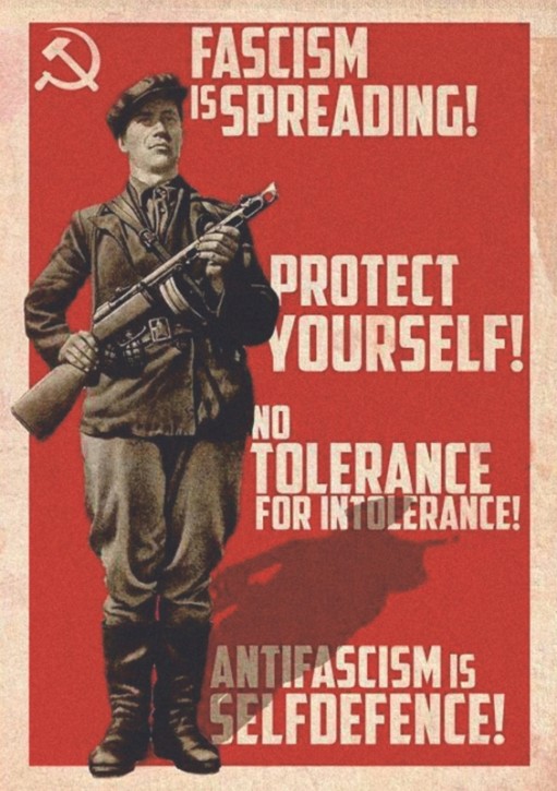 FASCISM IS SPREADING AUFKLEBER (10 Stück)