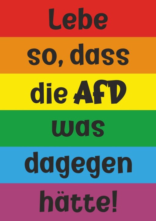 LEBE SO DAS DIE AFD WAS DAGEGEN HÄTTE STICKER (10 units)
