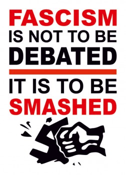 FASCISM IS NOT TO BE DEBATED STICKER (10 UNITS) VOL.2