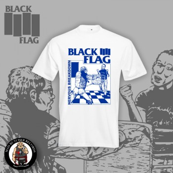 BLACK FLAG NERVOUS BREAKDOWN T-SHIRT WEISS