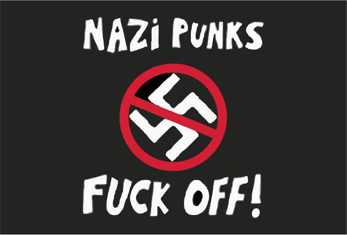 NAZI PUNKS FUCK OFF FLAG